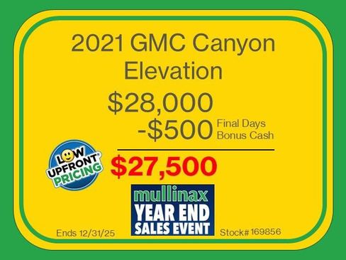 Used 2021 GMC Canyon Elevation w/ Trailering Package image 3