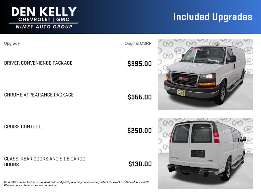 Used 2025 GMC Savana 2500 w/ Driver Convenience Package RWD image 3