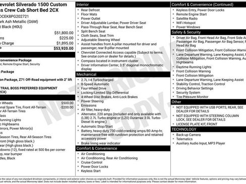 Used 2023 Chevrolet Silverado 1500 Custom Trail Boss image 33