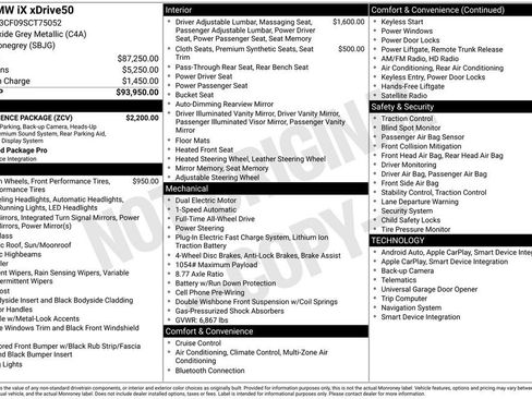 Used 2025 BMW iX xDrive50 w/ Convenience Package image 6