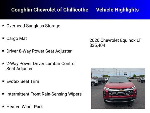 New 2026 Chevrolet Equinox LT w/ Convenience Package II FWD image 25