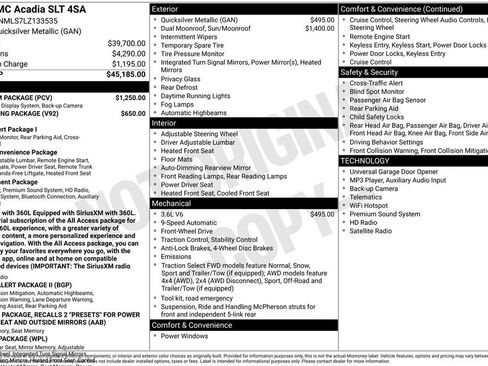 Used 2020 GMC Acadia SLT w/ Premium Package FWD image 24