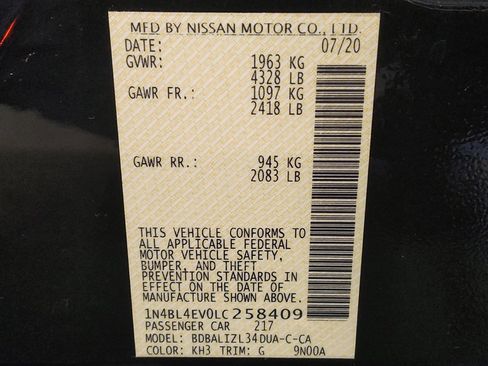 Used 2020 Nissan Altima 2.5 SL FWD image 33