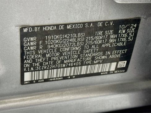 Certified 2025 Honda HR-V EX-L image 31