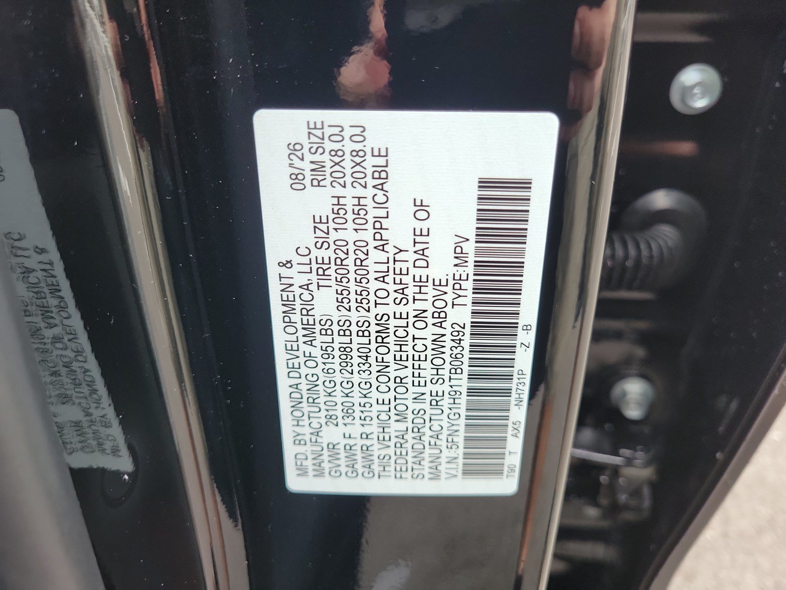 New 2026 Honda Pilot Black Edition image 34