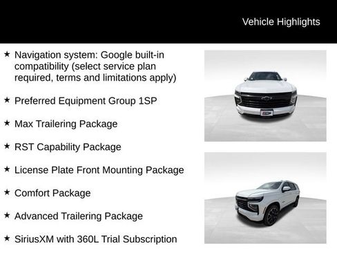 Certified 2025 Chevrolet Tahoe RST w/ RST Capability Package AWD/4WD image 13