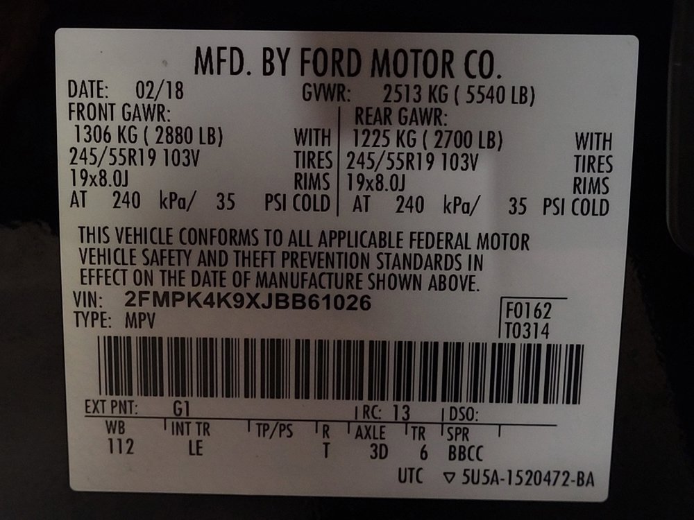 Used 2018 Ford Edge Titanium w/ Technology Package AWD/4WD image 33