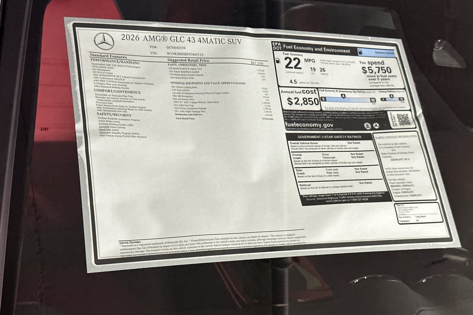 Used 2026 Mercedes-Benz GLC 43 AMG 4MATIC image 30
