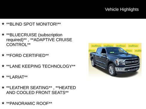 Used 2024 Ford F150 Lariat w/ Equipment Group 502A High AWD/4WD image 12