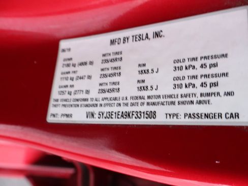 Used 2019 Tesla Model 3 Long Range RWD image 38