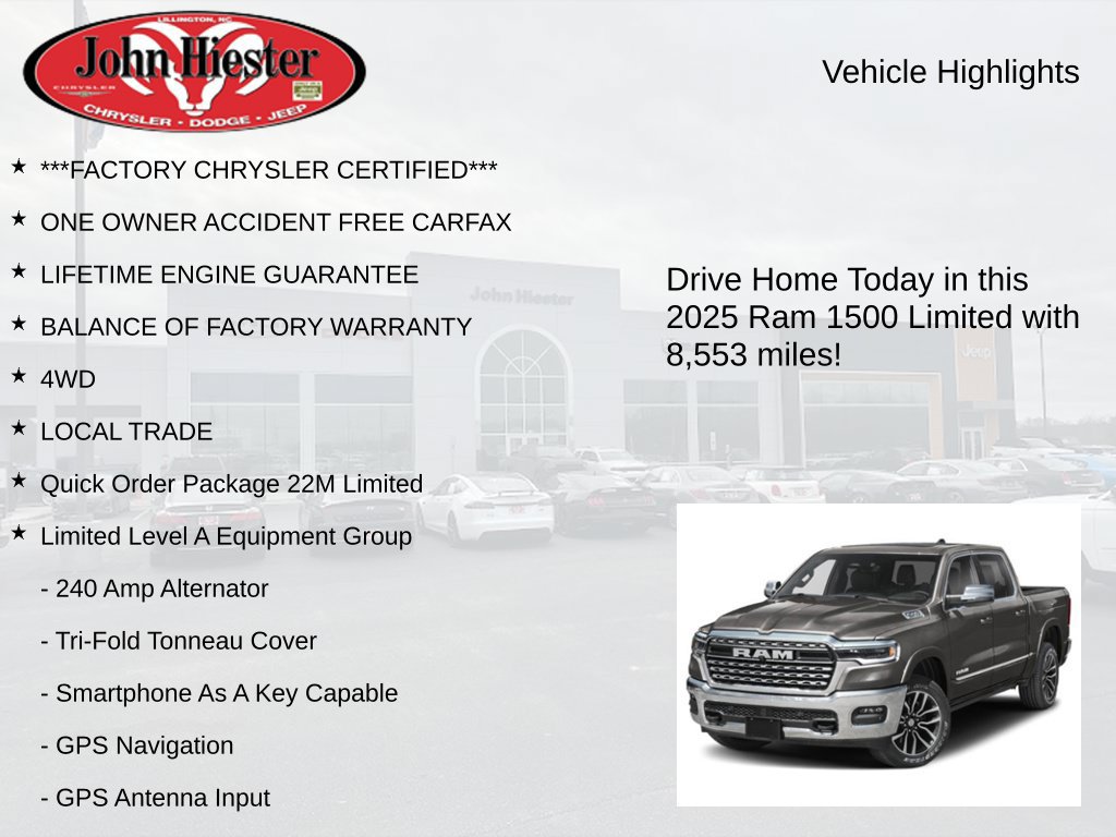 Used 2025 RAM 1500 Limited AWD/4WD image 3