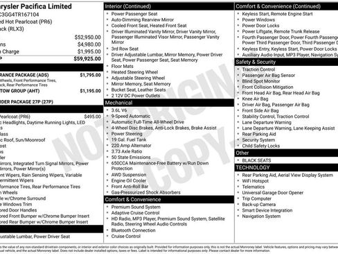 New 2026 Chrysler Pacifica Limited w/ S Appearance Package image 4