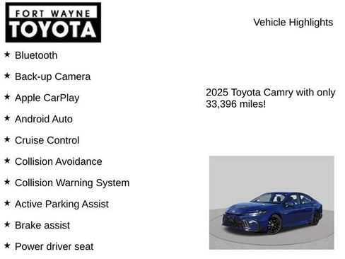 Used 2025 Toyota Camry SE FWD image 7