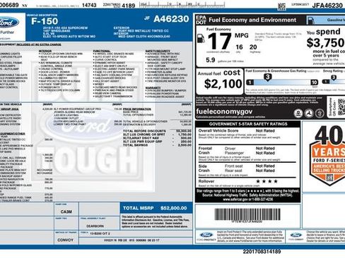 Certified 2018 Ford F150 XLT w/ Equipment Group 302A Luxury AWD/4WD image 37