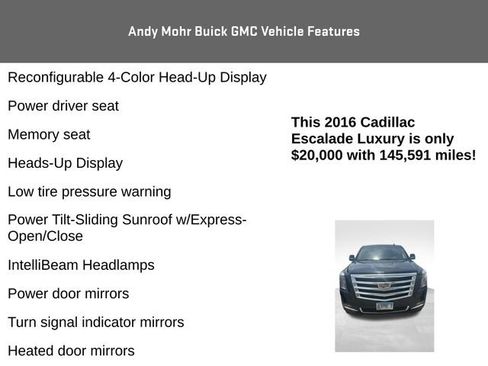 Used 2016 Cadillac Escalade Luxury AWD/4WD image 16