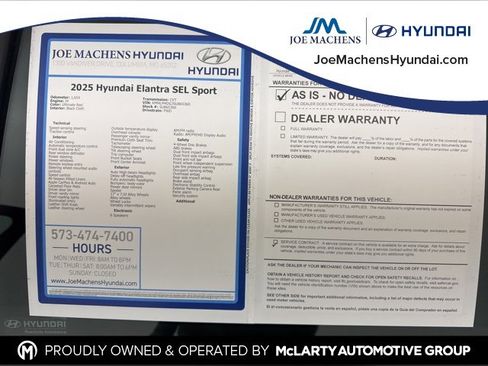 Certified 2025 Hyundai Elantra Sport image 33