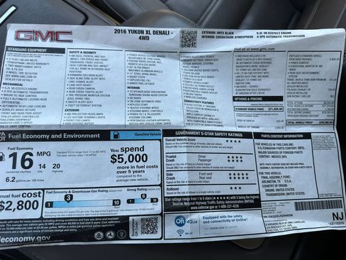 Used 2016 GMC Yukon XL Denali w/ Open Road Package AWD/4WD image 31
