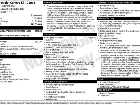 Used 2023 Chevrolet Camaro LT RWD image 10
