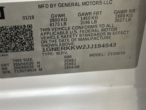 Used 2018 Chevrolet Traverse Premier w/ Driver Confidence II Package image 29