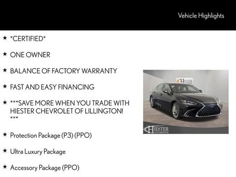 Used 2022 Lexus ES 300h Ultra Luxury w/ Protection Package (P3) FWD image 8