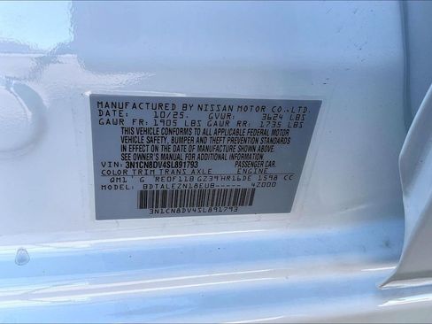 New 2025 Nissan Versa S w/ Trunk Package image 19