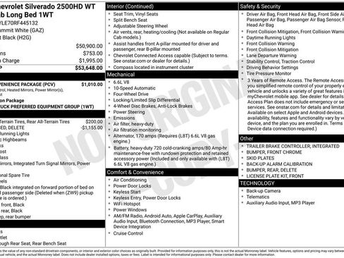 New 2024 Chevrolet Silverado 2500 W/T w/ WT Convenience Package image 35