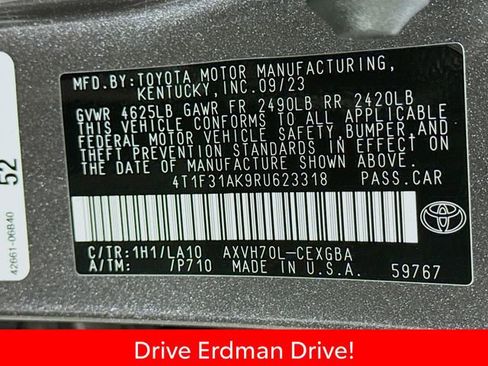 Certified 2024 Toyota Camry XLE FWD image 32
