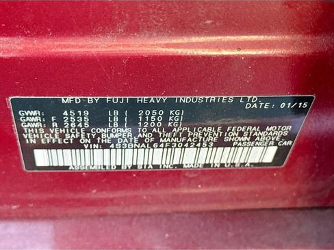 Used 2015 Subaru Legacy 2.5i Limited image 28