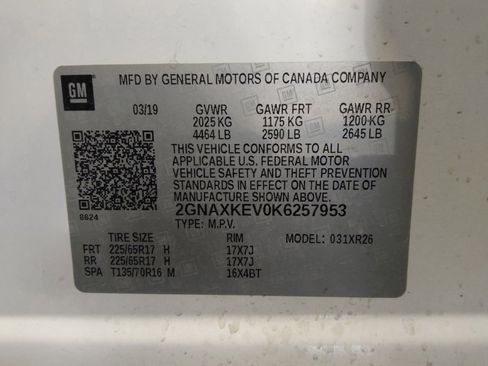 Used 2019 Chevrolet Equinox LT image 33