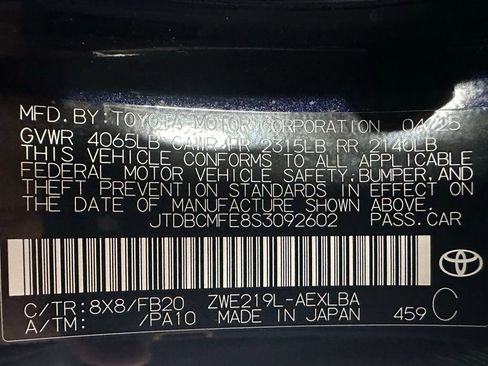 Used 2025 Toyota Corolla LE image 11