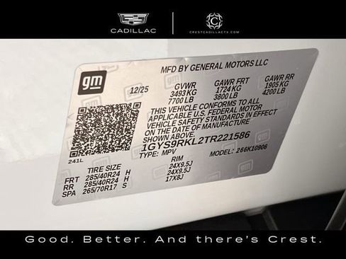 Certified 2026 Cadillac Escalade ESV Platinum Sport w/ LPO, ONYX Package image 33