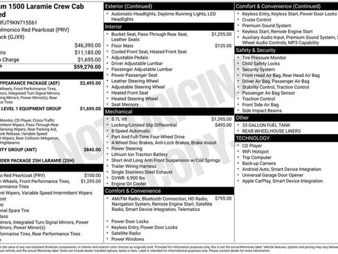 Used 2019 RAM 1500 Laramie w/ Sport Appearance Package image 34