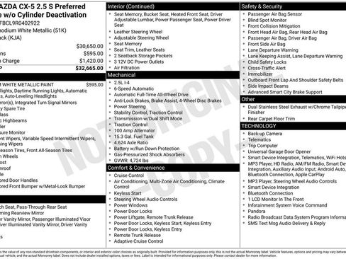 Certified 2024 MAZDA CX-5 AWD 2.5 S w/ Preferred Package image 24