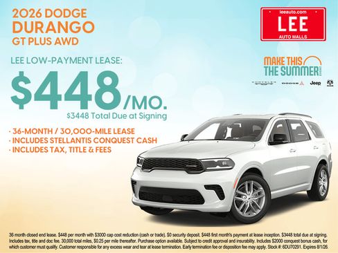 New 2026 Dodge Durango GT w/ Blacktop Package AWD/4WD image 4