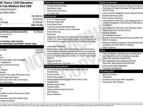 Used 2023 GMC Sierra 1500 Elevation w/ LPO, Elevation Black Package AWD/4WD image 14