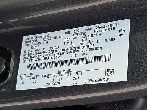 Certified 2023 Ford F150 XL w/ FX4 Off-Road Package AWD/4WD image 26