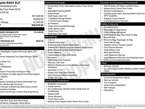 Used 2024 Toyota RAV4 XLE w/ Convenience Package image 2