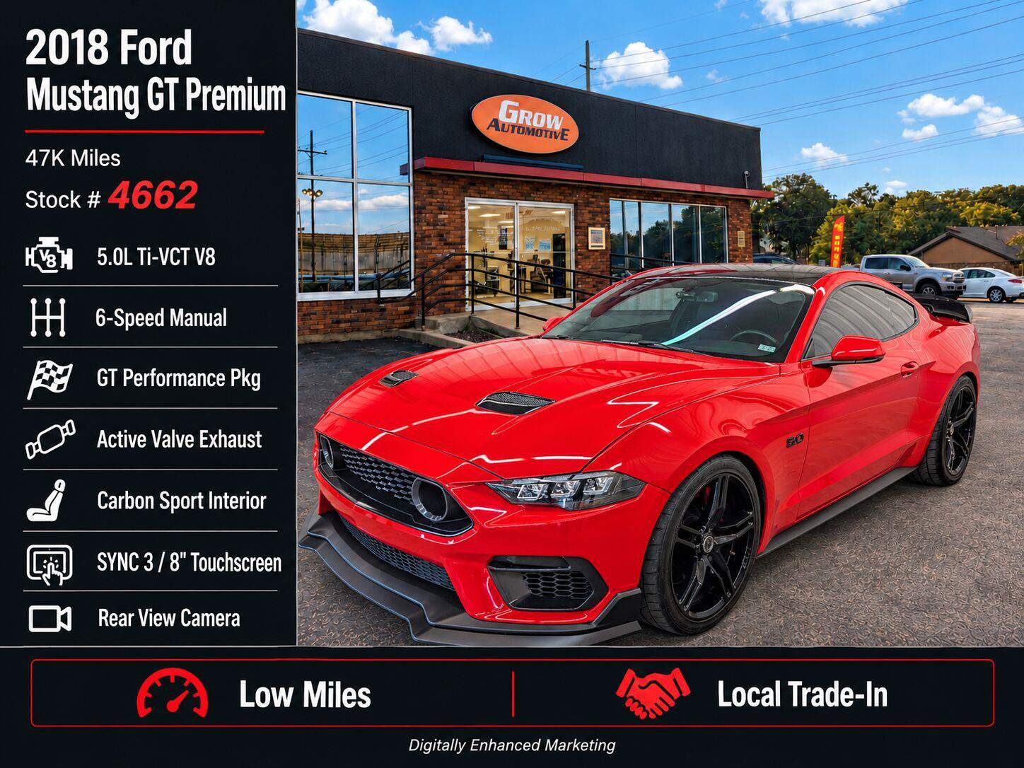 Used 2018 Ford Mustang GT Premium w/ GT Performance Package RWD image 5