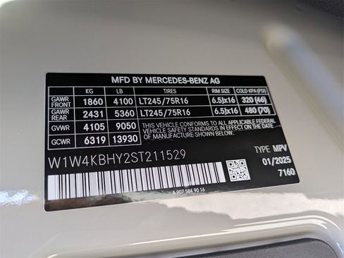 New 2025 Mercedes-Benz Sprinter 2500 image 14