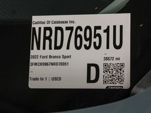 Used 2022 Ford Bronco Sport Big Bend w/ Convenience Package image 28