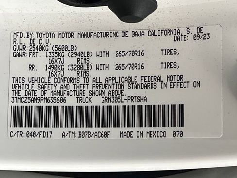 Used 2023 Toyota Tacoma TRD Off-Road w/ Technology Package AWD/4WD image 66