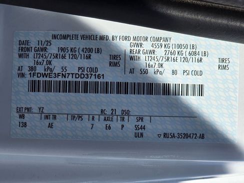 New 2026 Ford E-350 and Econoline 350 Super Duty w/ Power Equipment Group RWD image 28