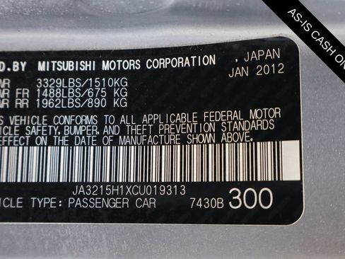Used 2012 Mitsubishi i RWD image 12
