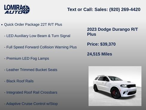Used 2023 Dodge Durango R/T w/ Tow 'N Go Group AWD/4WD image 21