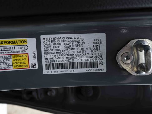 Certified 2025 Honda Civic Sport image 44