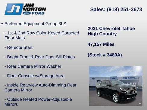 Used 2021 Chevrolet Tahoe High Country AWD/4WD image 21