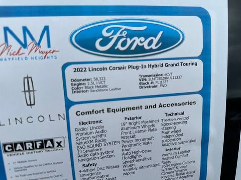 Certified 2022 Lincoln Corsair Grand Touring image 41