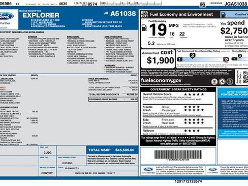 Used 2018 Ford Explorer XLT w/ Equipment Group 202A image 10