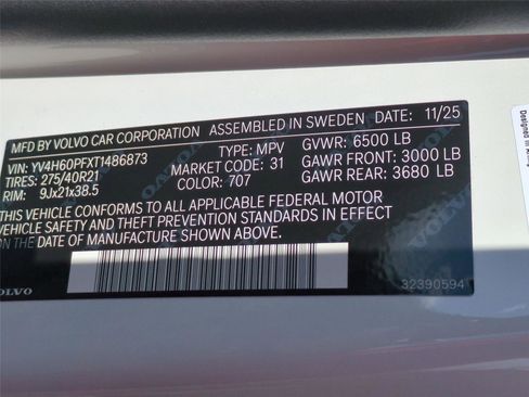New 2026 Volvo XC90 T8 Ultra w/ Protection Package Premier AWD/4WD image 24