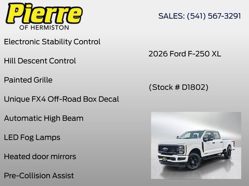New 2026 Ford F250 XL w/ STX Appearance Package AWD/4WD image 24